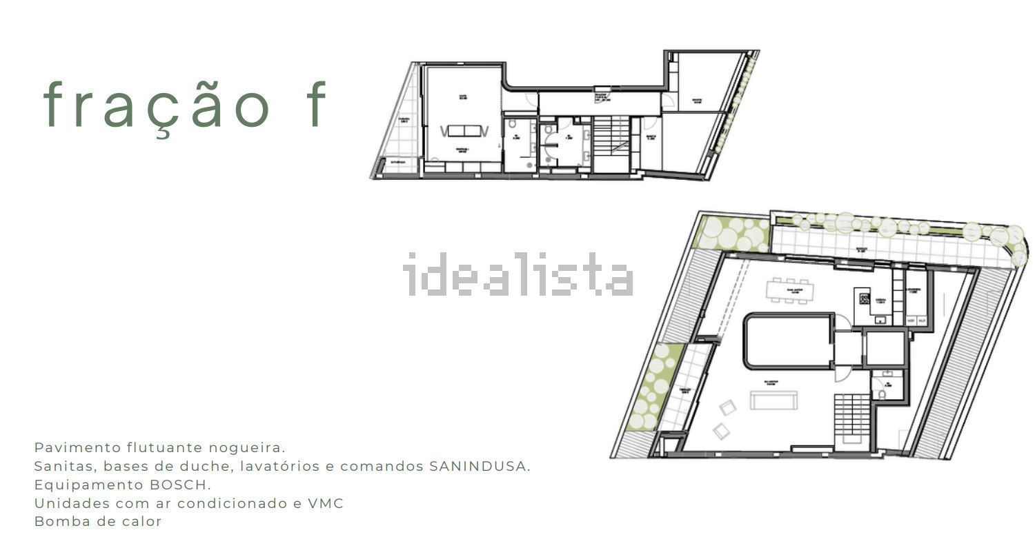 复式公寓出售在Estrada principal de São Bernardo s/n - 平面图