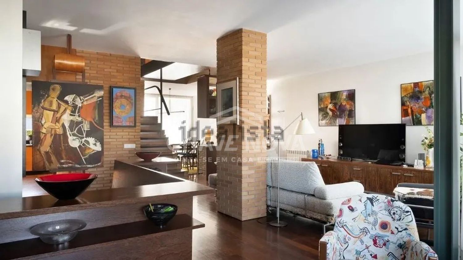 联排别墅出售在Rua Pinho Leal - 客厅