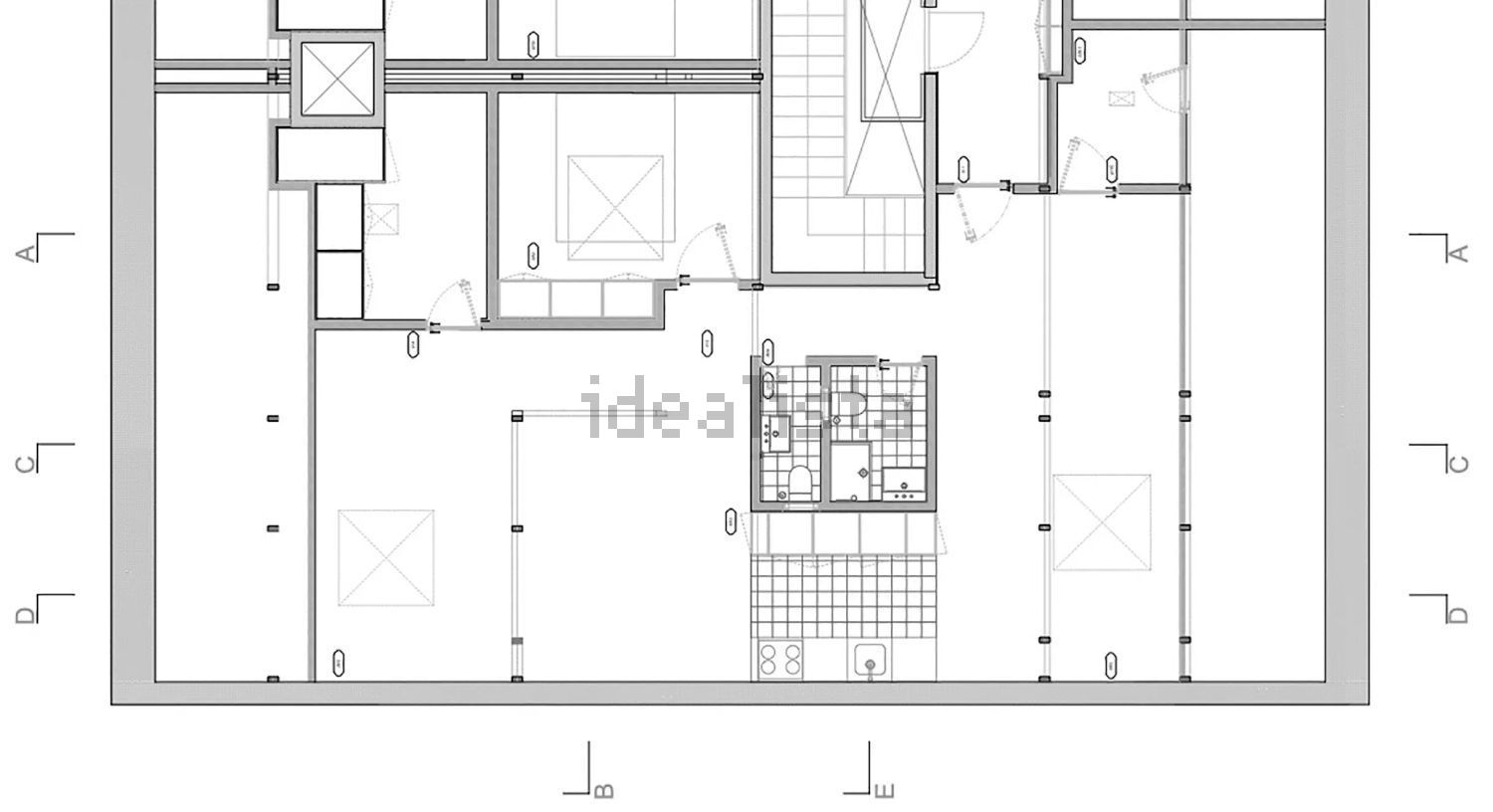 出租公寓 t1在Avenida António Augusto de Aguiar - 平面图