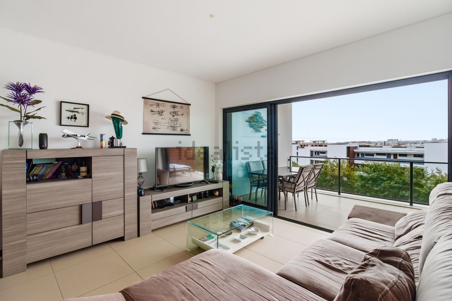 公寓 t2出售在 Quinta do Moleão, Lote 2, Apt 2c (Marina Village) - 客厅