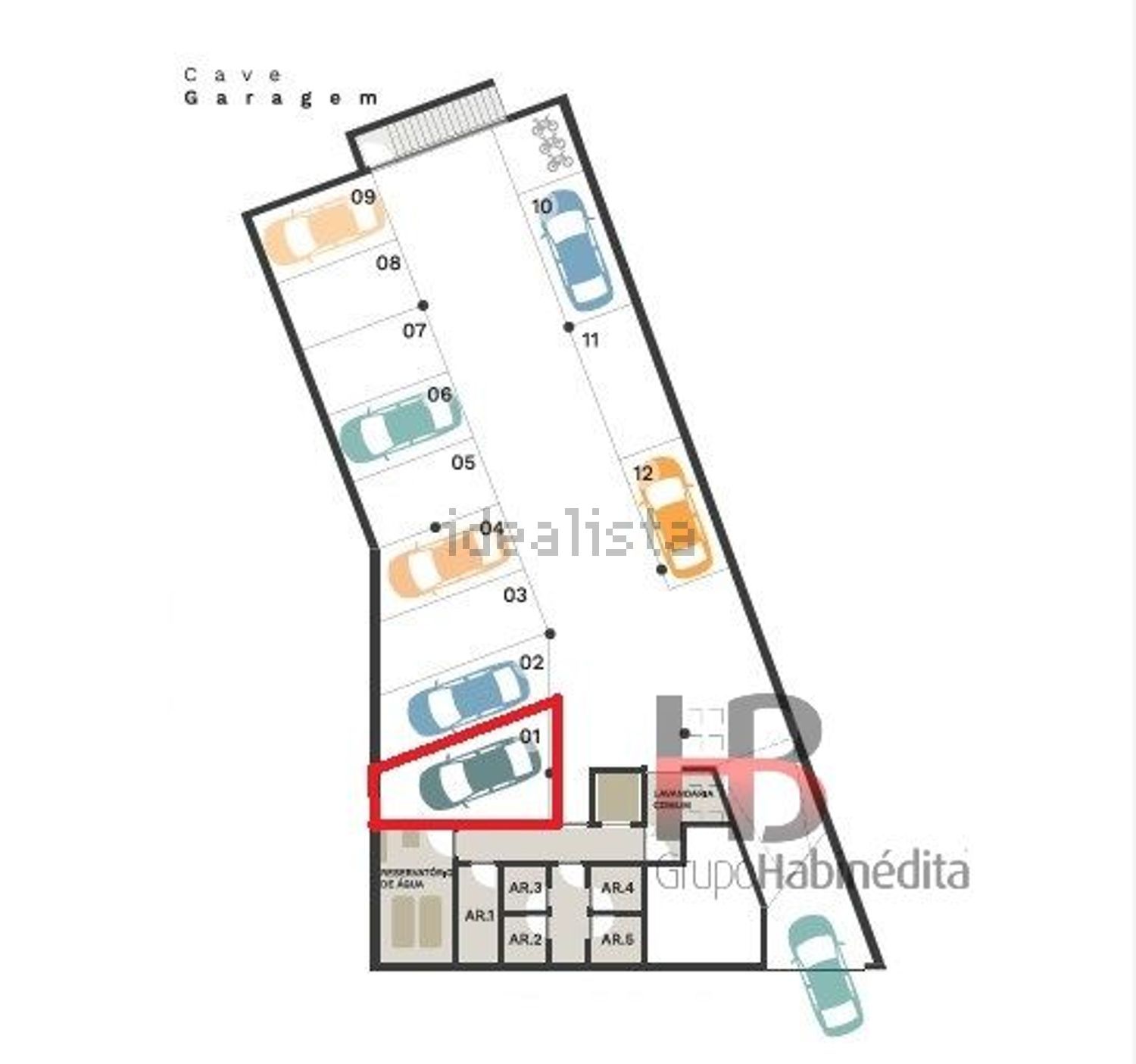 出租公寓 t2在 Hospital São João - Pólo Universitário - 平面图