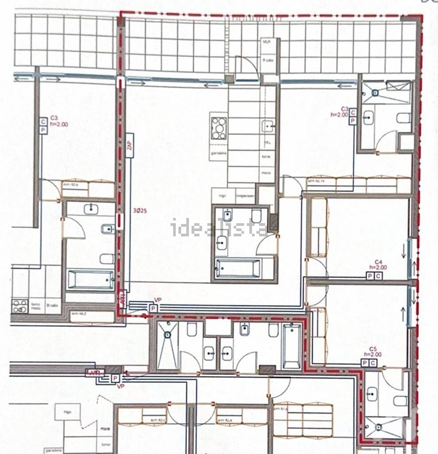 出租公寓 t3在 Parque da Lavandeira - Sardão - 平面图