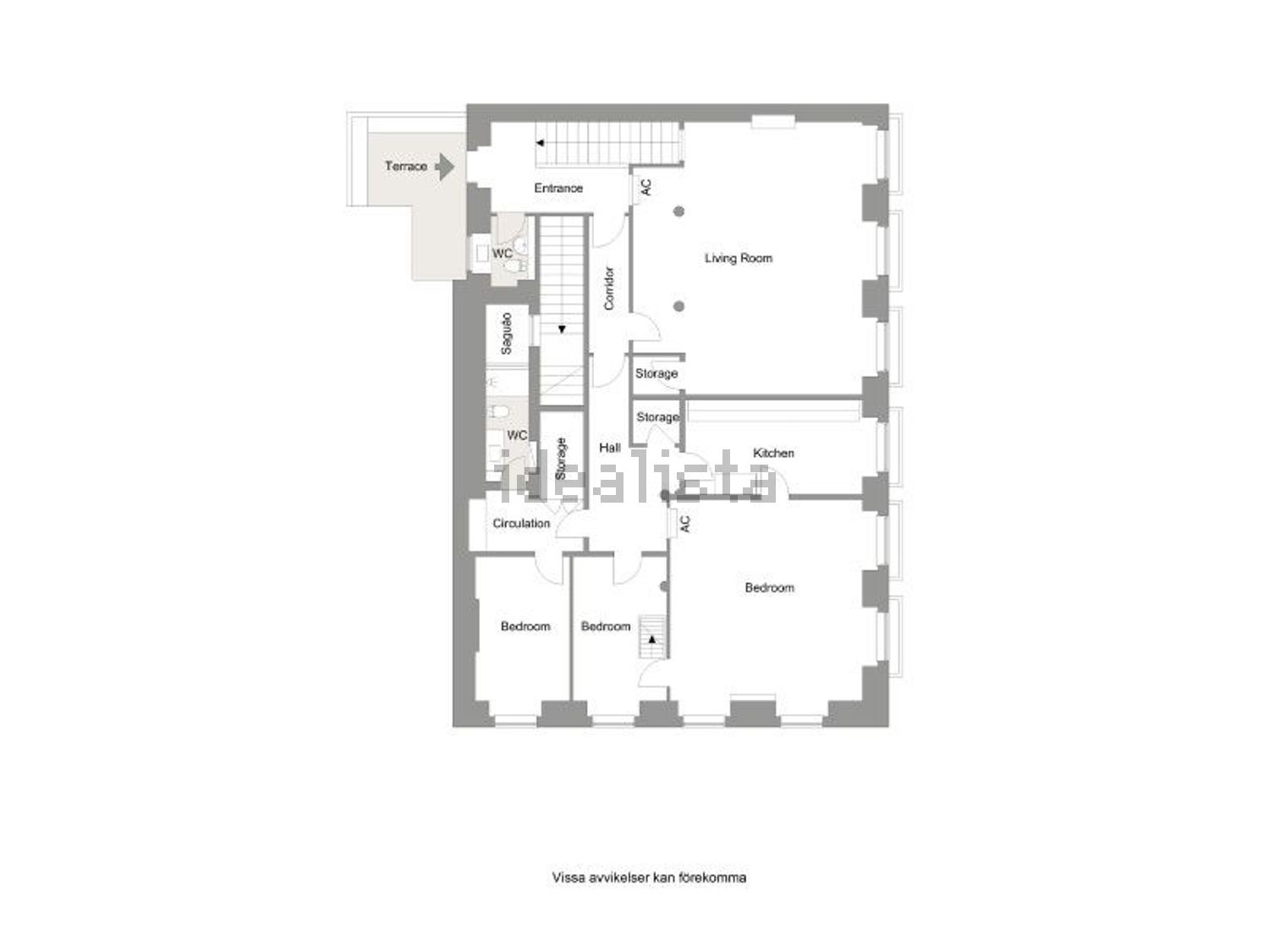 公寓 t3出售在Rua dos Fanqueiros - 平面图