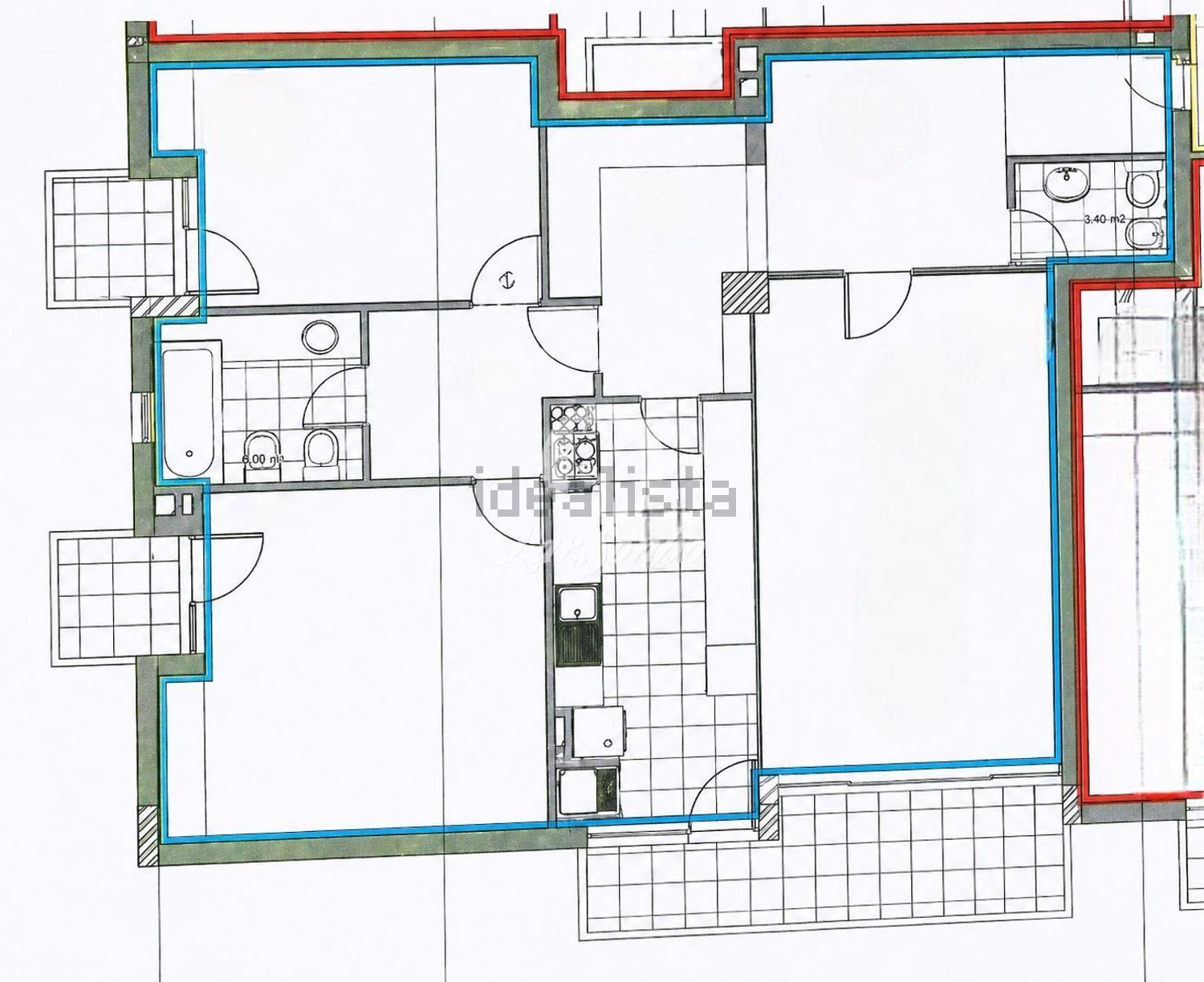 公寓 t2出售在 Vila Boa - 平面图