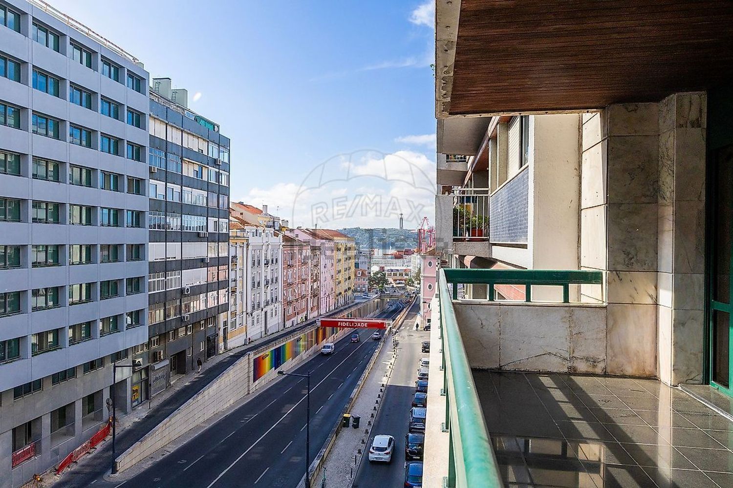 出租公寓 t2在Avenida Infante Santo - 阳台
