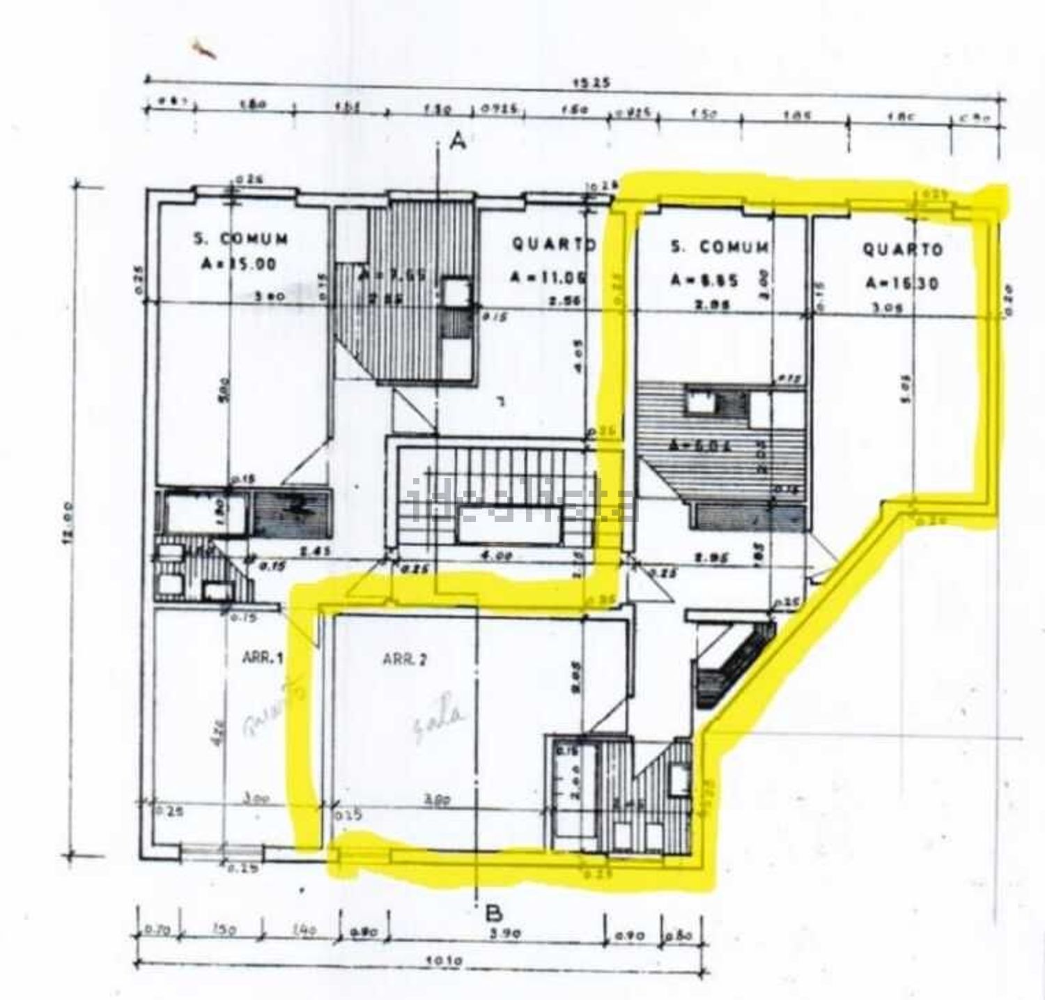 公寓 t2出售在Avenida São José, 14 - 平面图