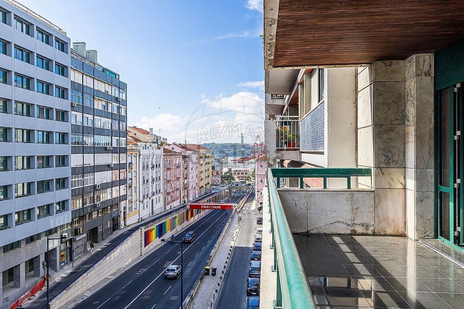 出租公寓 t2在Avenida Infante Santo - 阳台