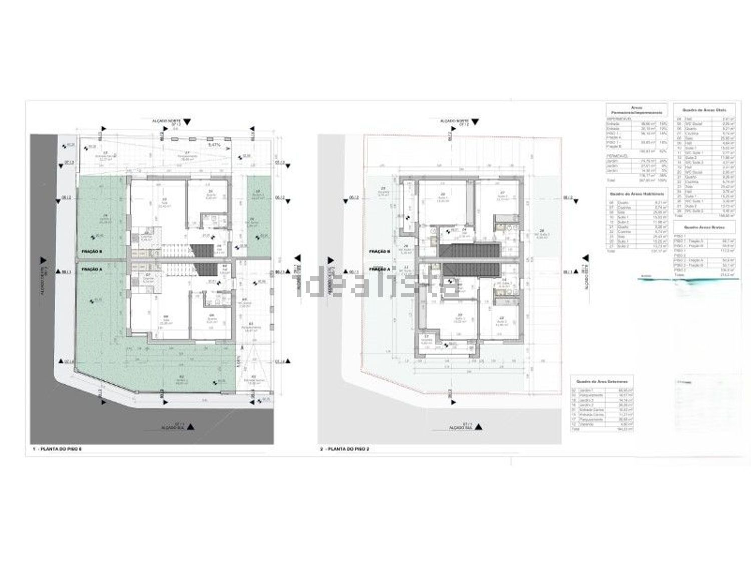 小楼房或独栋别墅出售在 Bairro Novo - Quinta Dona Maria - 平面图