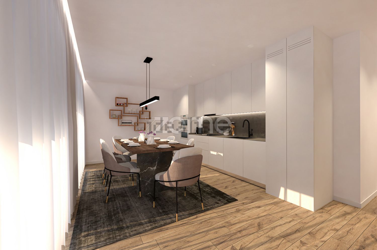 公寓 t2出售在Rua Engenheiro Custódio José Vilas Boas - 客厅