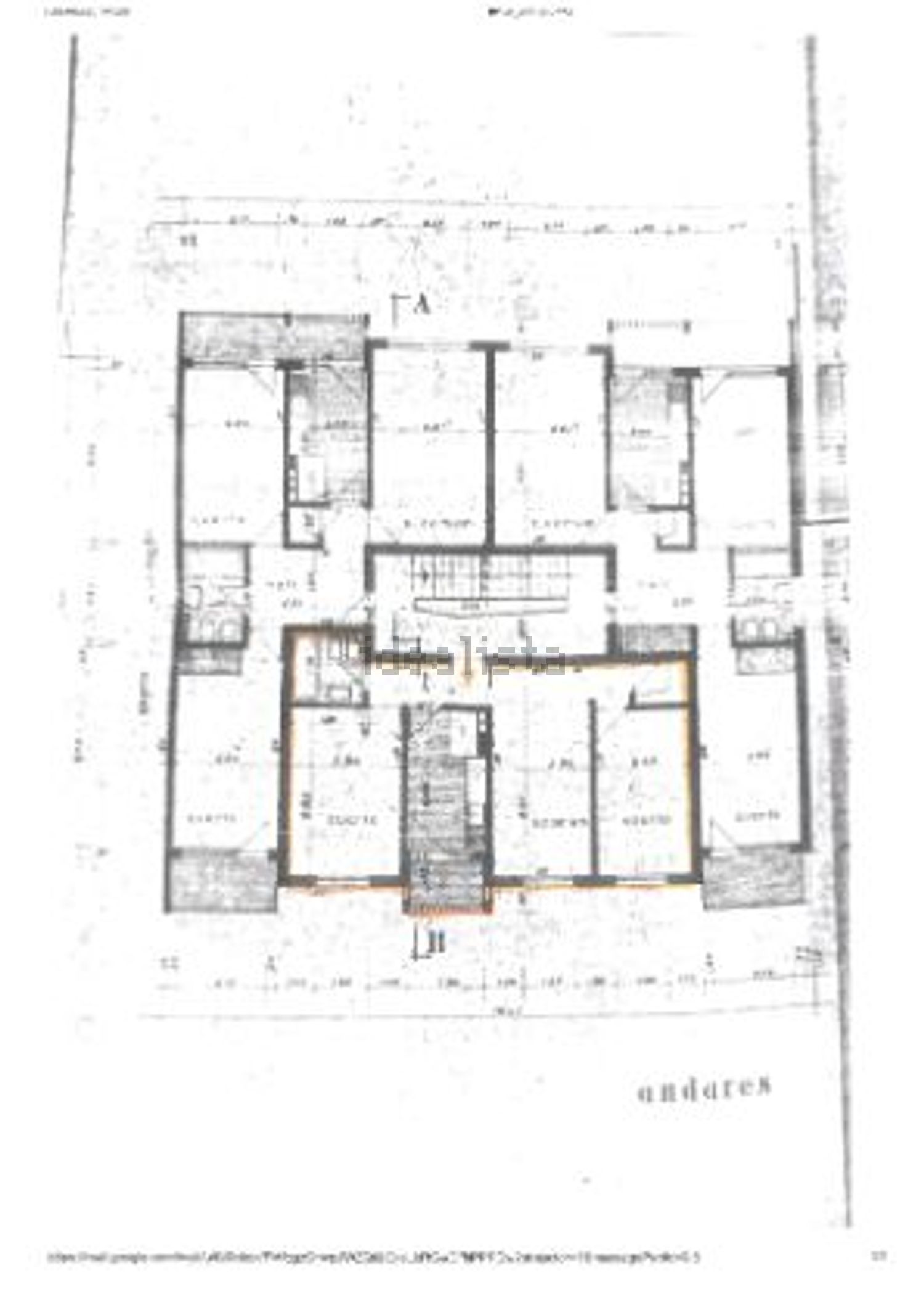 公寓 t2出售在Rua Frei António das Chagas, 38 - 平面图