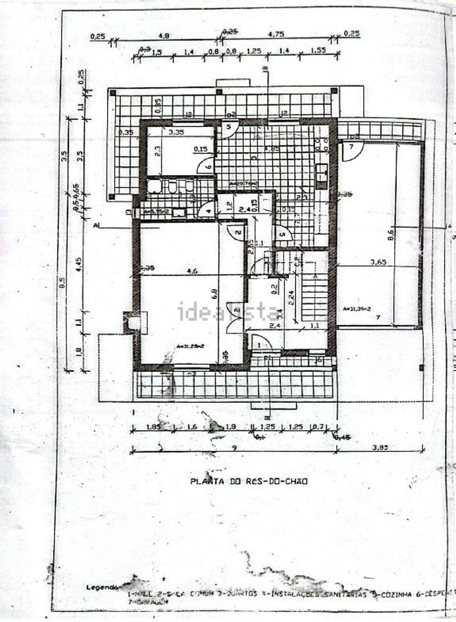 小楼房或独栋别墅出售在Rua da Foz, 104 - 平面图