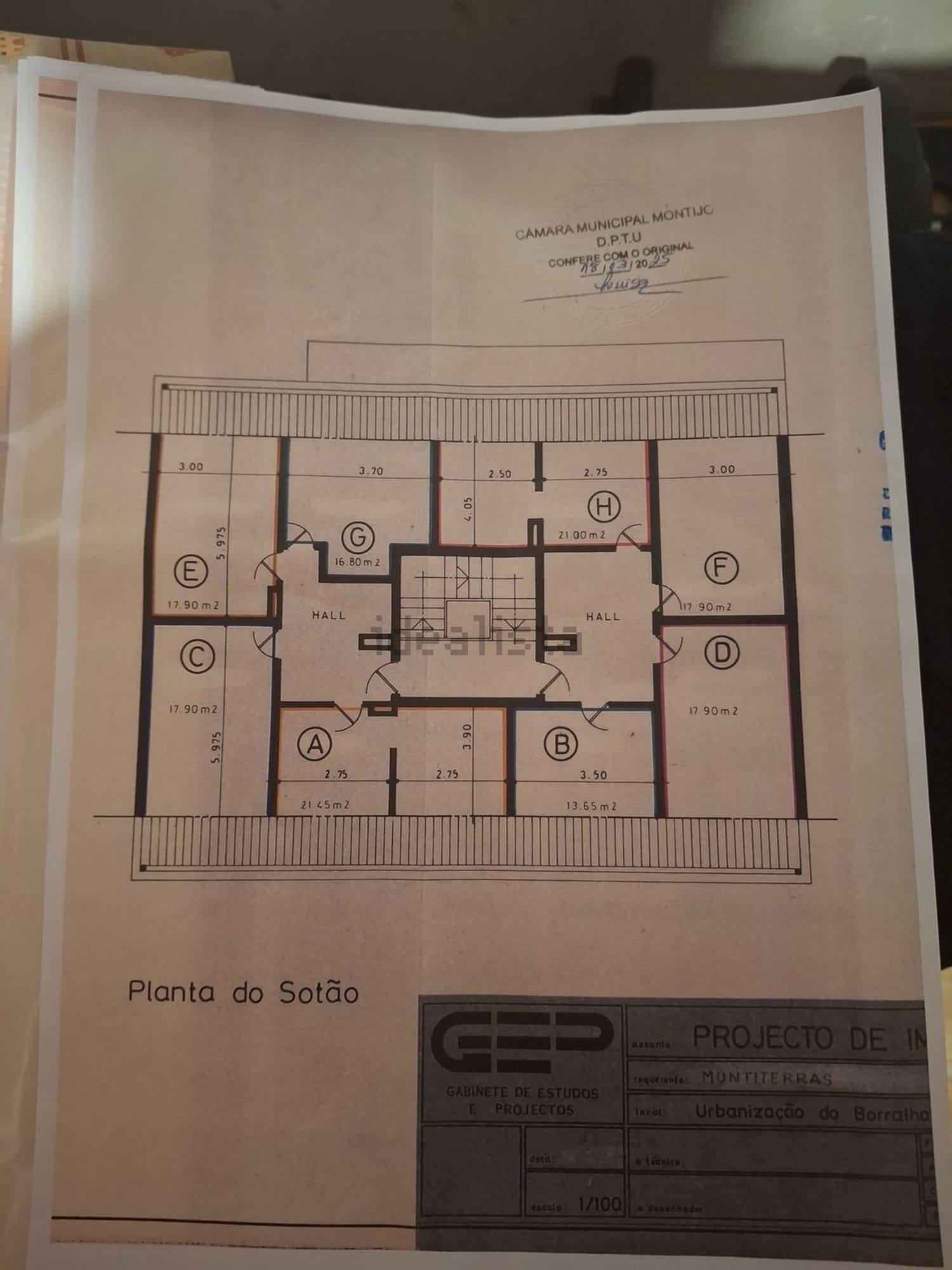 公寓 t3出售在Rua da Beira Litoral, 26 - 平面图