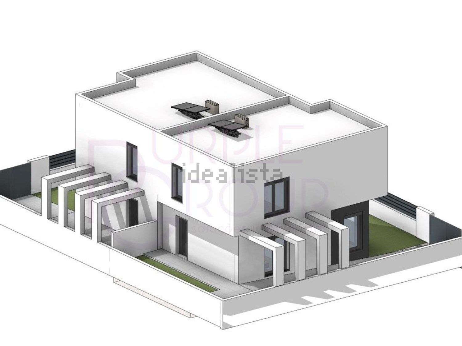 小楼房或独栋别墅出售在 Bairro Novo - Quinta Dona Maria - 平面图