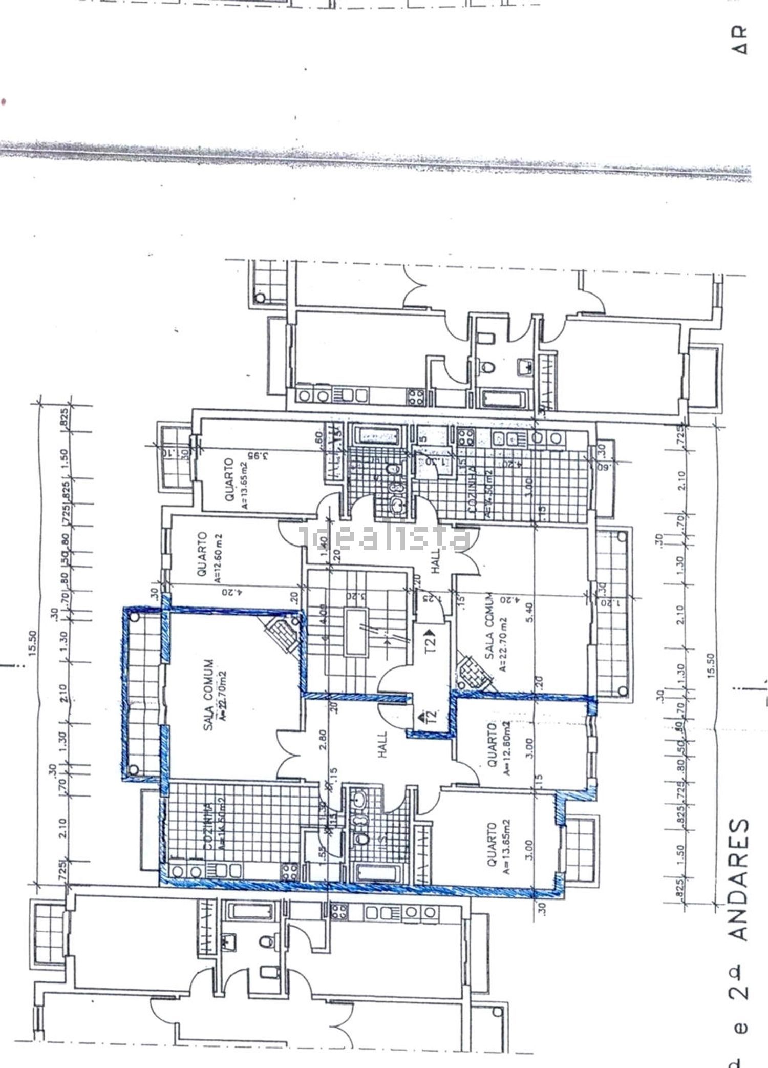 公寓 t2出售在Rua Forno, 66 - 平面图