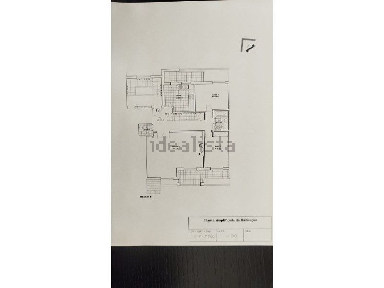 公寓 t3出售在Rua do Oceano Índico, 8 - 平面图