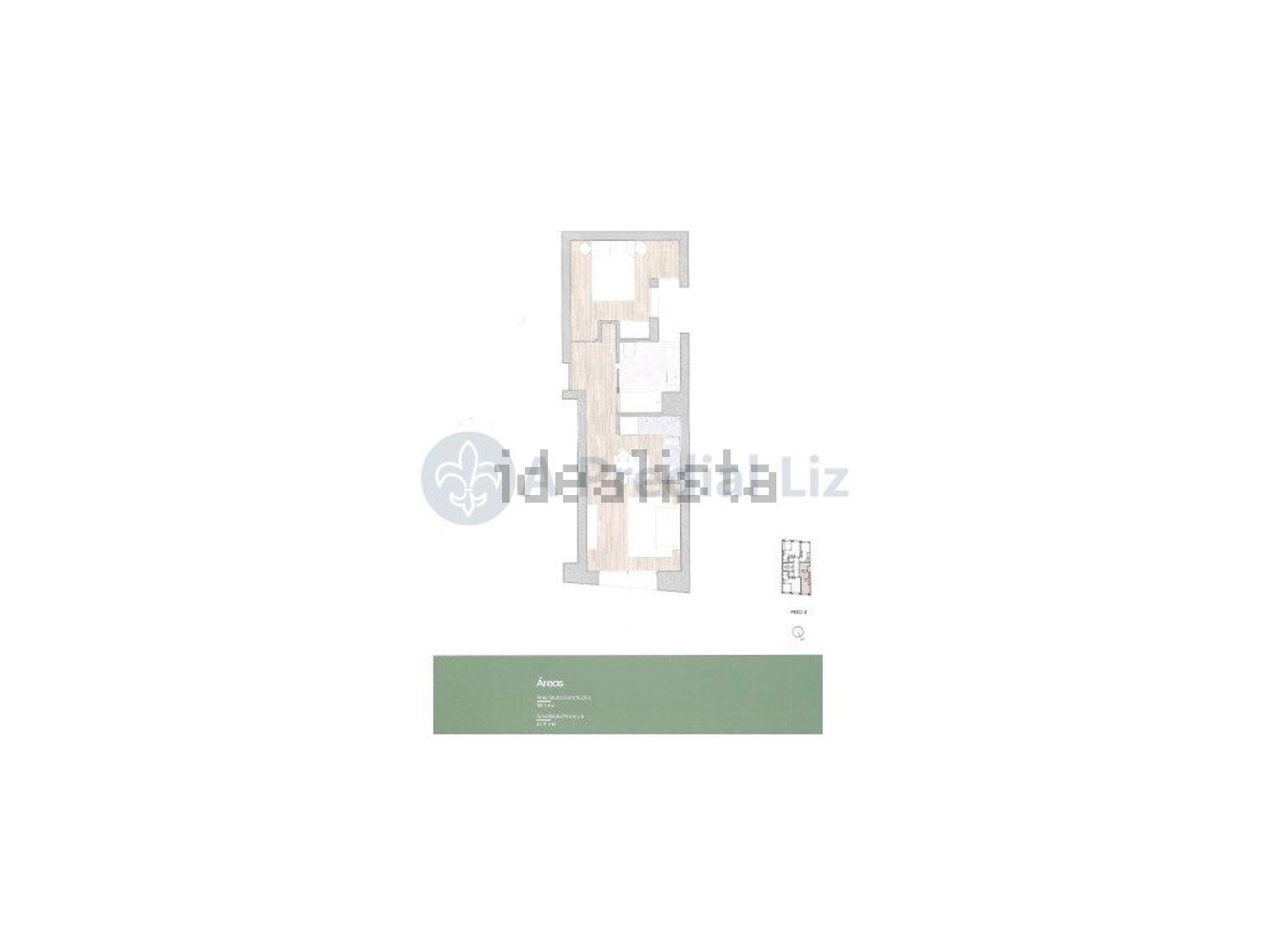 出租公寓 t1在 Casa da Música - 平面图
