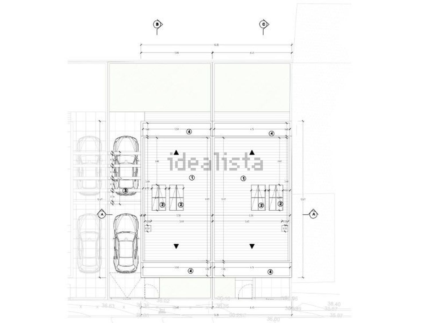 双拼别墅出售在 Quinta da Lobateira - 平面图