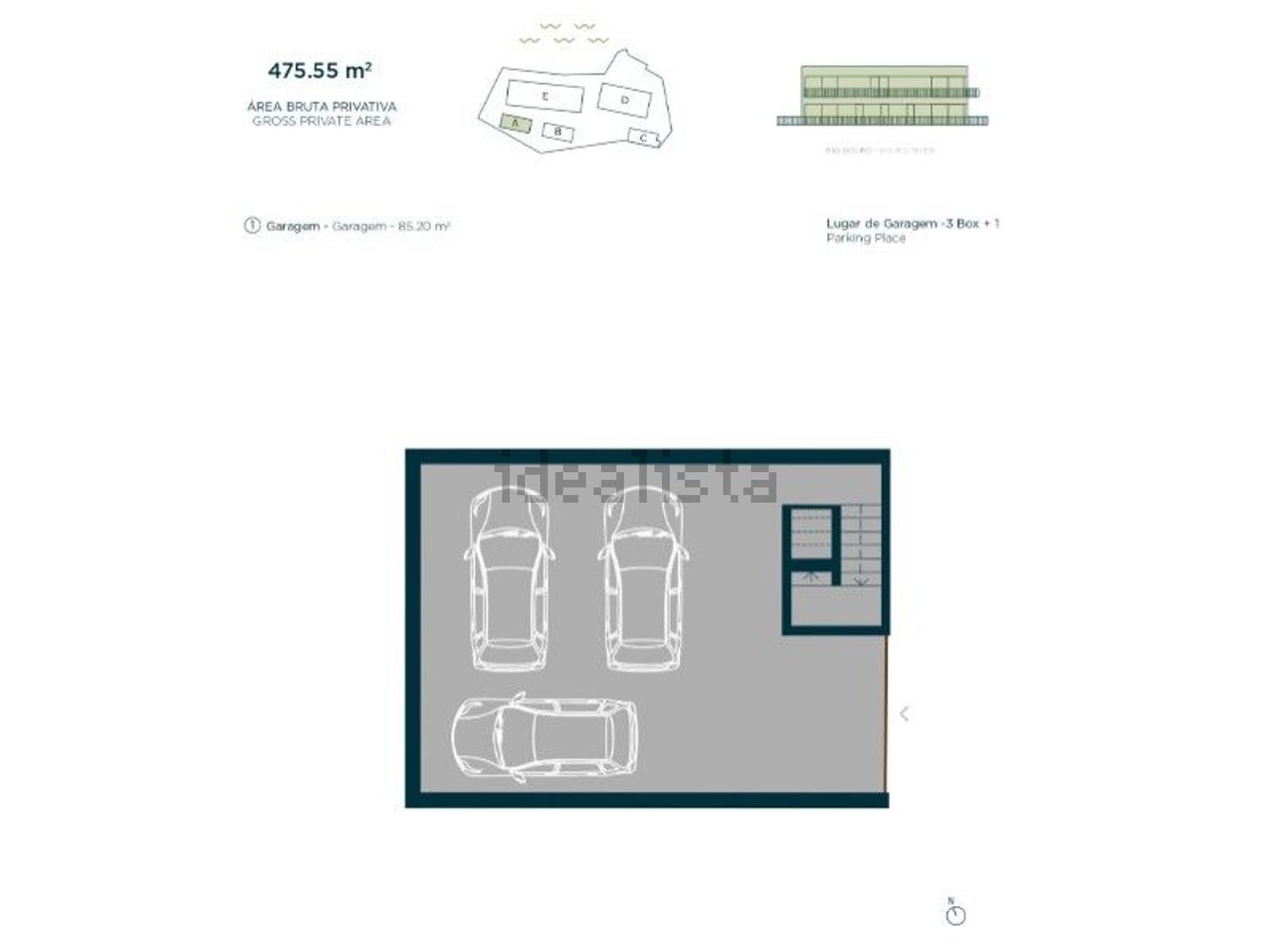 公寓 t4出售在Rua Entre Quintas, 108 - 平面图