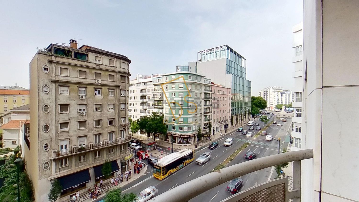 出租公寓 t1在Avenida Fontes Pereira de Melo - 视线