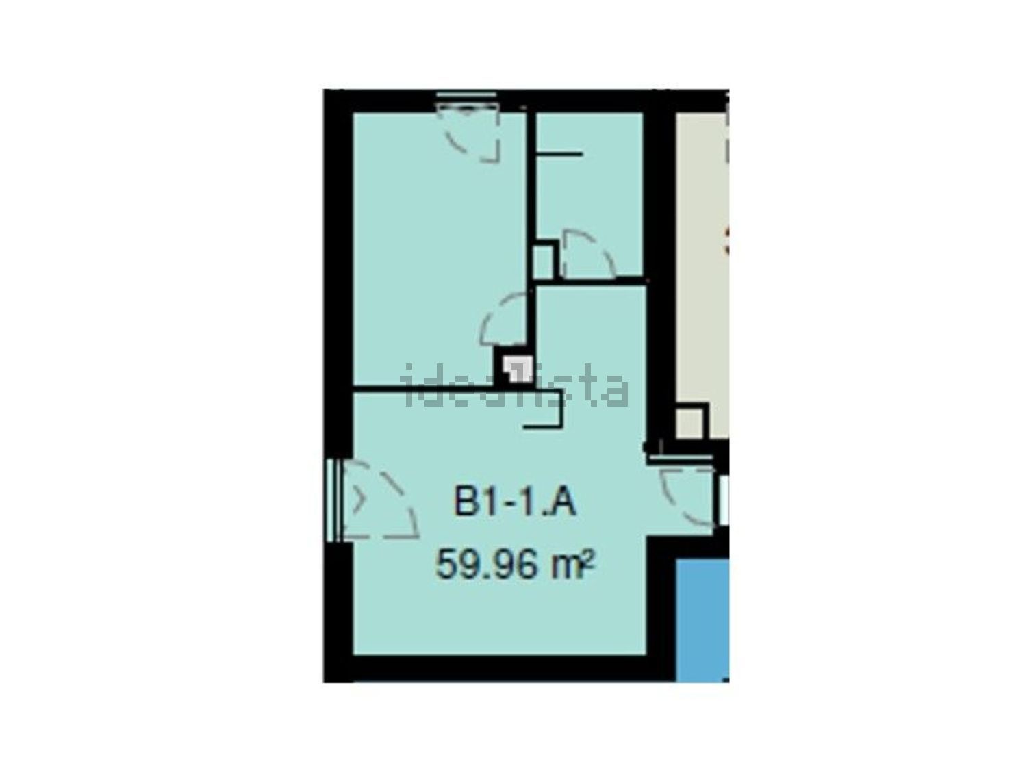 出租公寓 t1在 Hospital São João - Pólo Universitário - 平面图