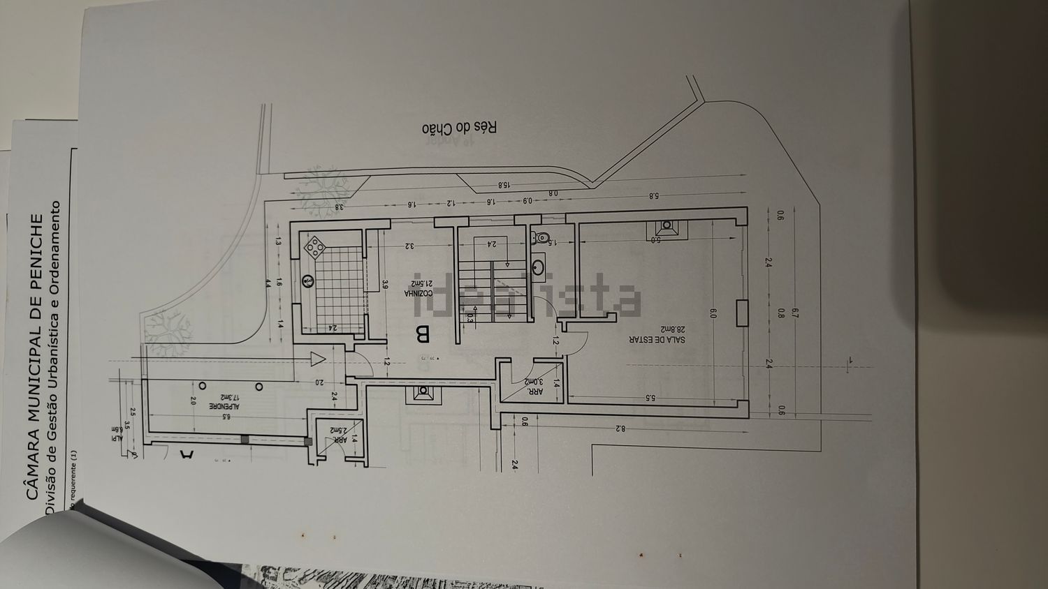 双拼别墅出售在Bairro Dos Ratolas - 平面图