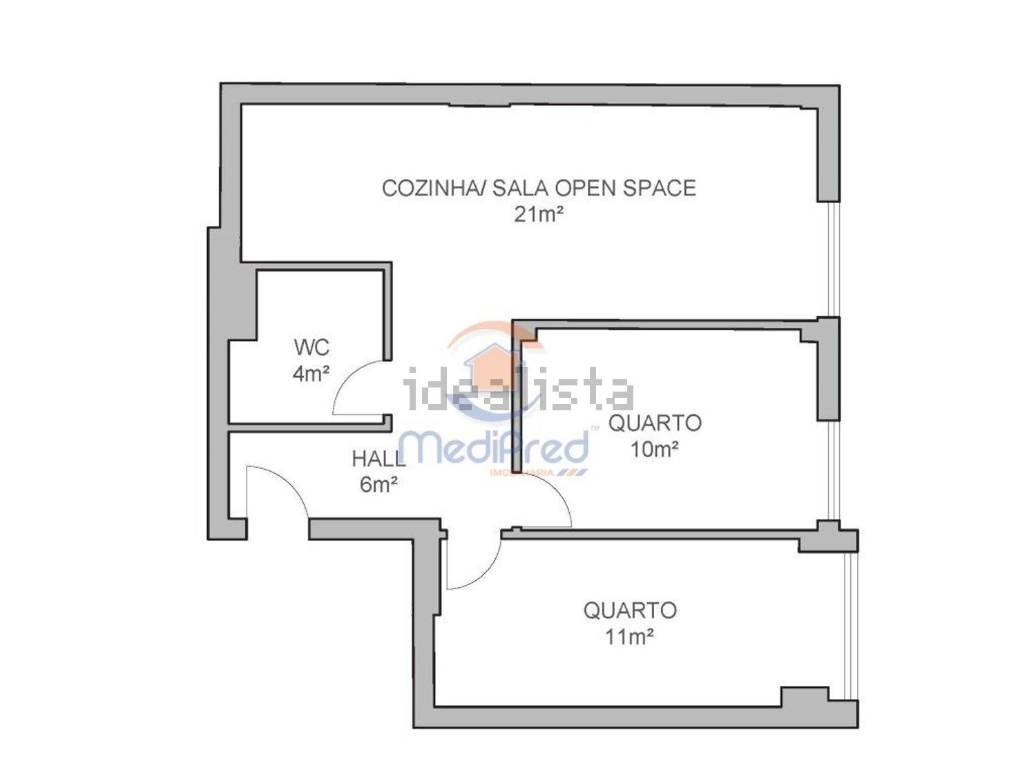 公寓 t2出售在 Chapim - Quinta do Mendes - Quinta Nova - 平面图