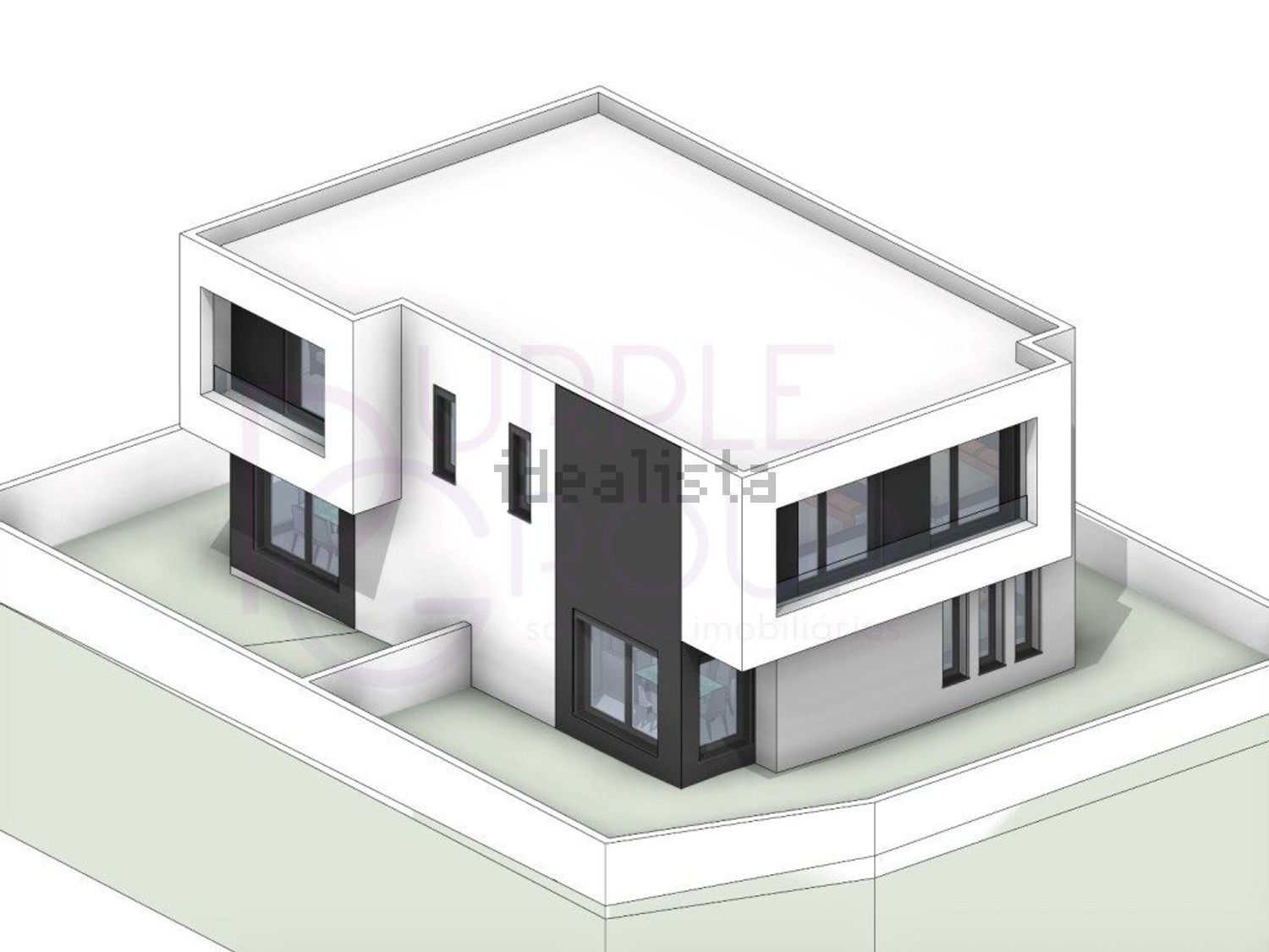 小楼房或独栋别墅出售在 Bairro Novo - Quinta Dona Maria - 平面图
