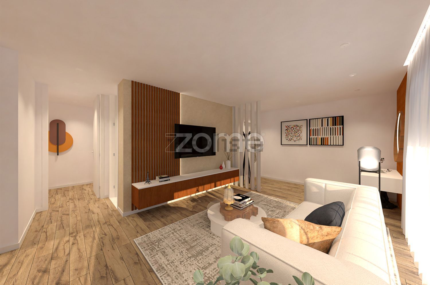公寓 t2出售在Rua Engenheiro Custódio José Vilas Boas - 客厅