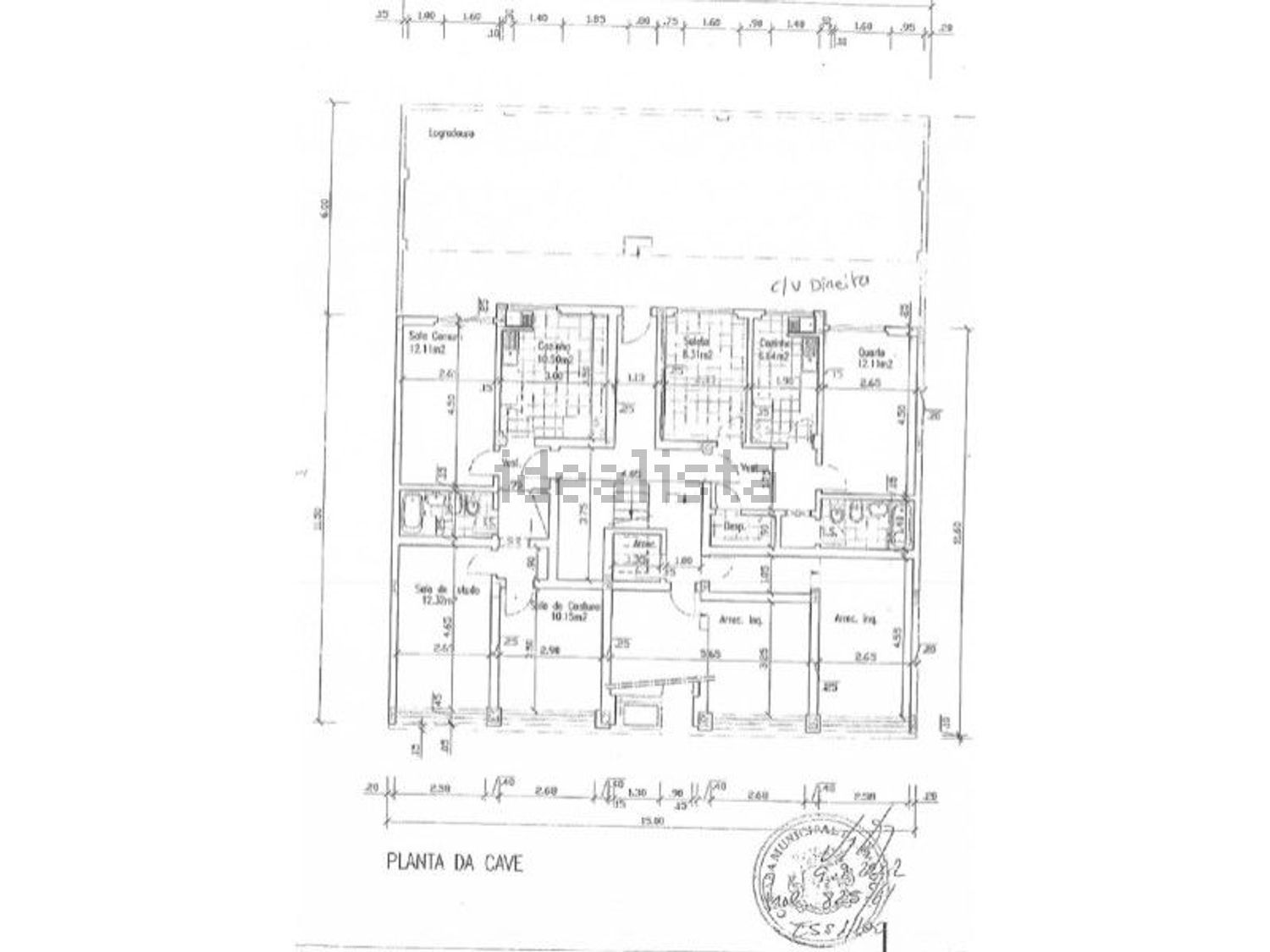 公寓 t2出售在Praça da Igreja - 平面图