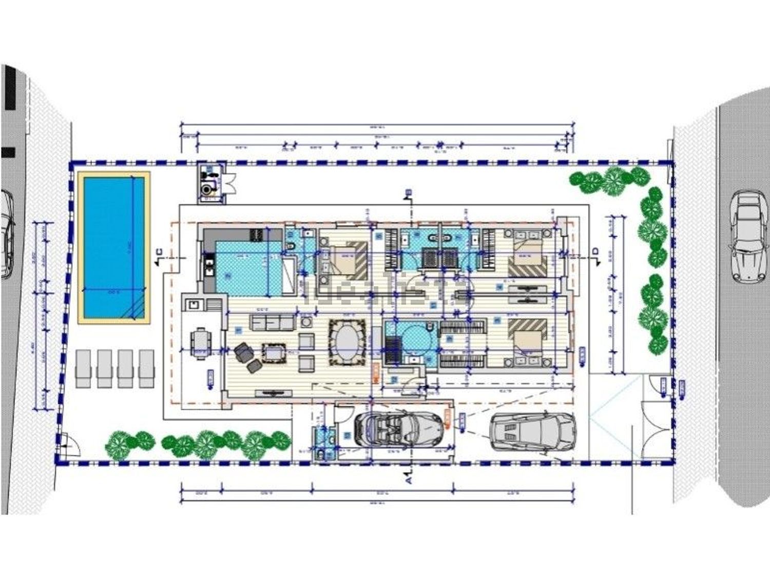 小楼房或独栋别墅出售在 Vila Nogueira de Azeitão - 平面图