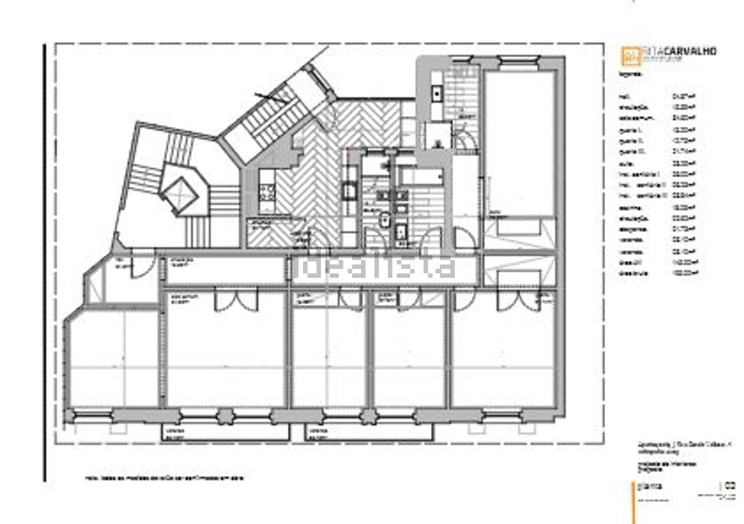 出租公寓 t4在Avenida Visconde de Valmor - 平面图