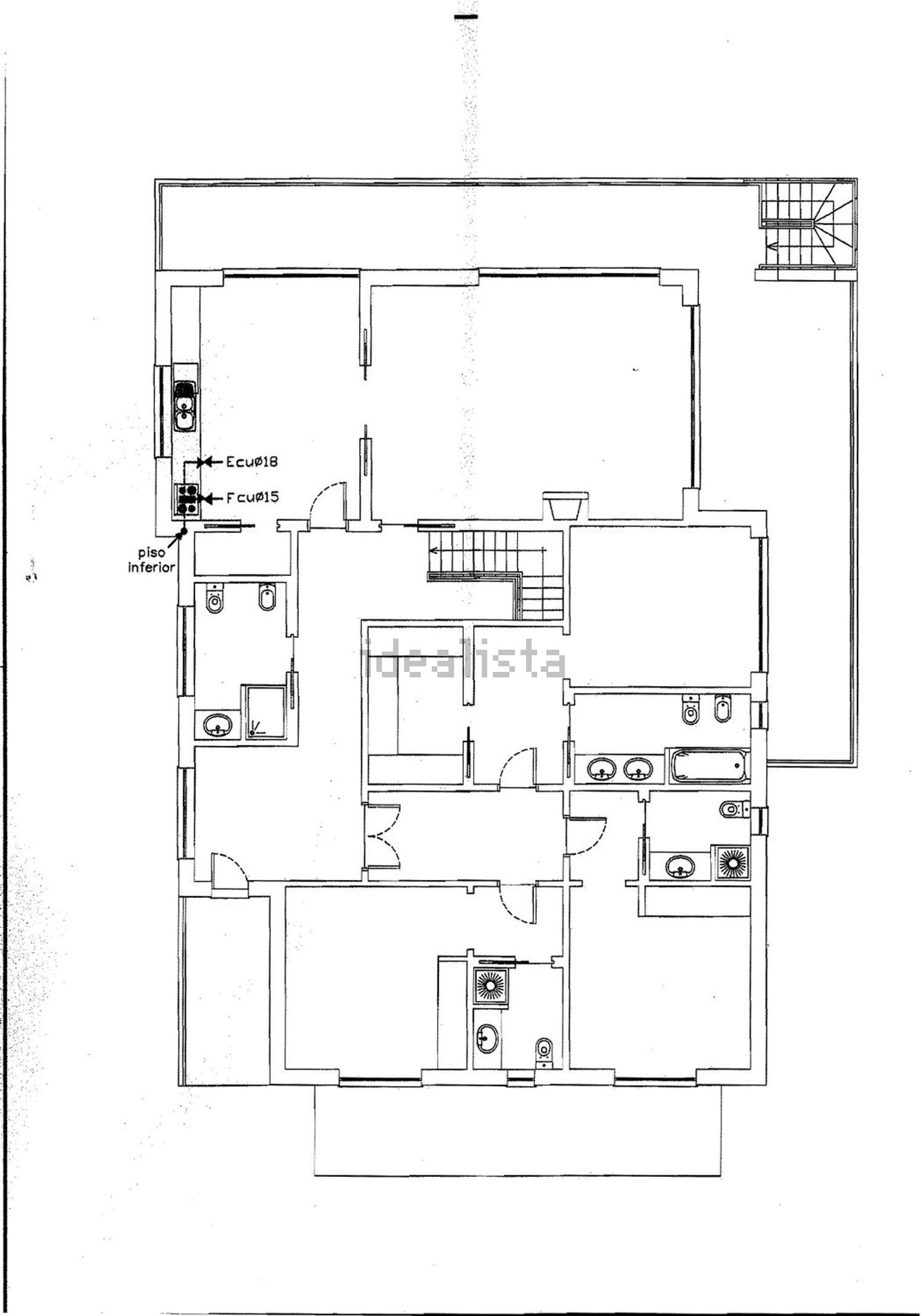 小楼房或独栋别墅出售在Bairro 15 - 平面图