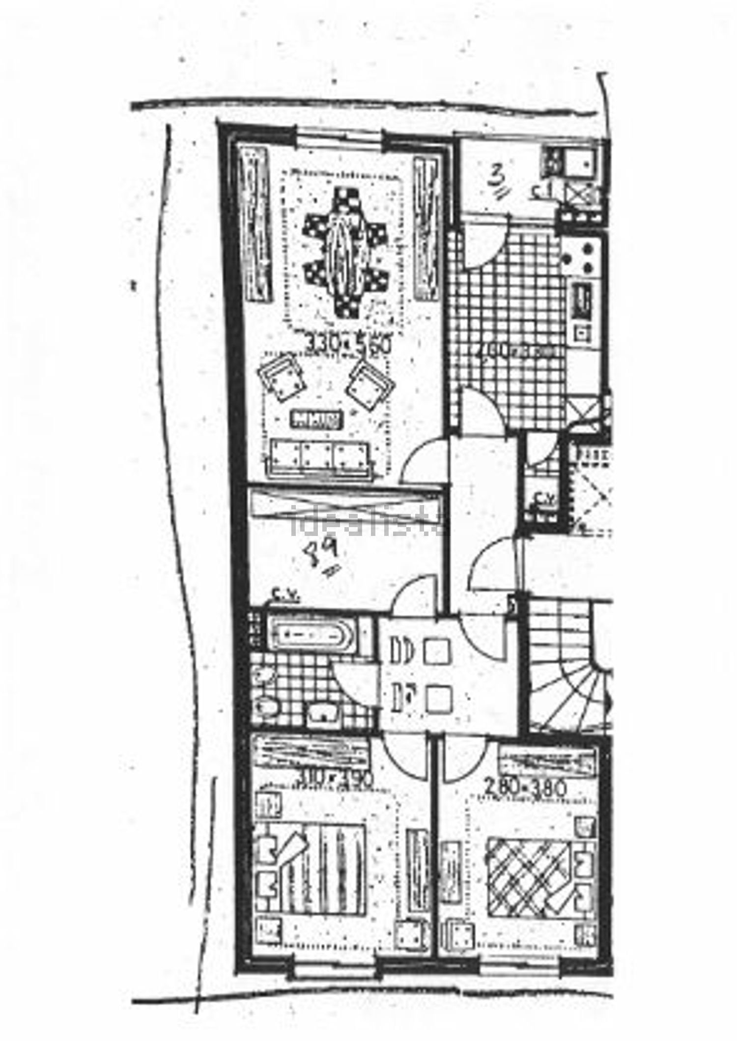 公寓 t2出售在Rua da Barranha, 805 - 平面图