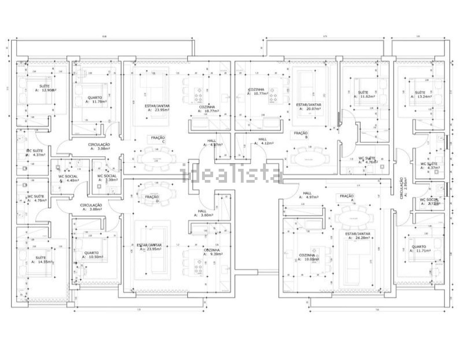 公寓 t2出售在 Quinta do Texugo - Quinta de Santa Teresa - 平面图