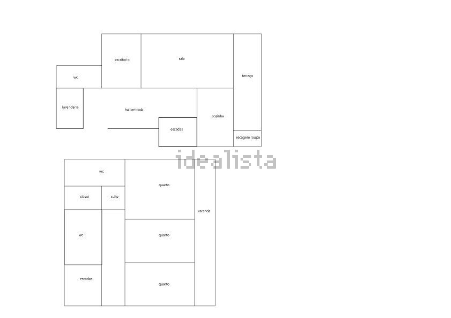 公寓 t3出售在Rua dos Faisões, 19 - 平面图