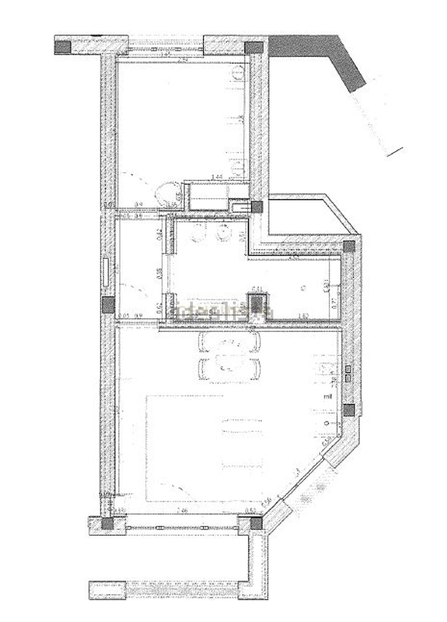 出租公寓 t1在Rua de Sacadura Cabral, 105 - 平面图