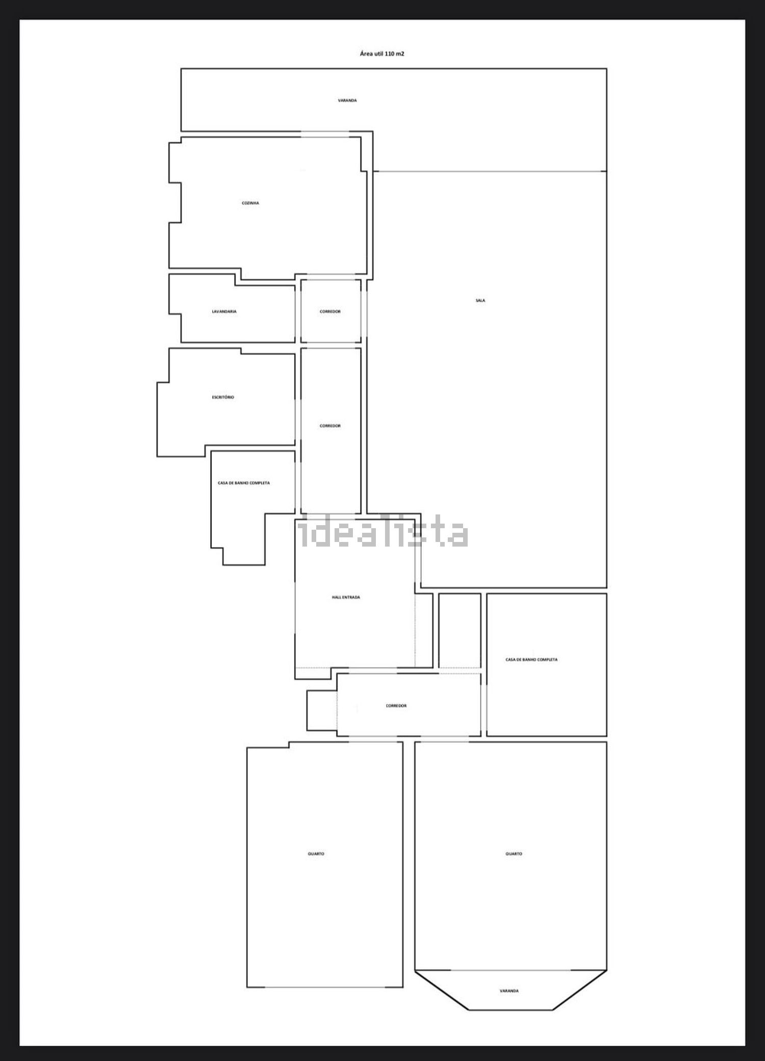 出租公寓 t3在Largo de Ferreira Lapa, 78 - 平面图