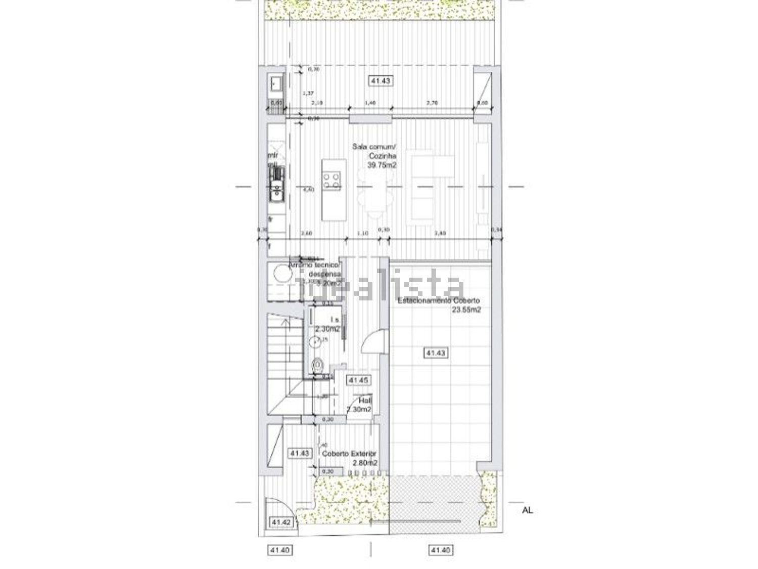 小楼房或别墅出售在Rua da Itália, 233 a233 - 平面图