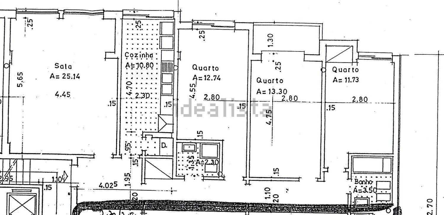 出租公寓 t3在Avenida 25 de Abril de 1974, 1 - 平面图