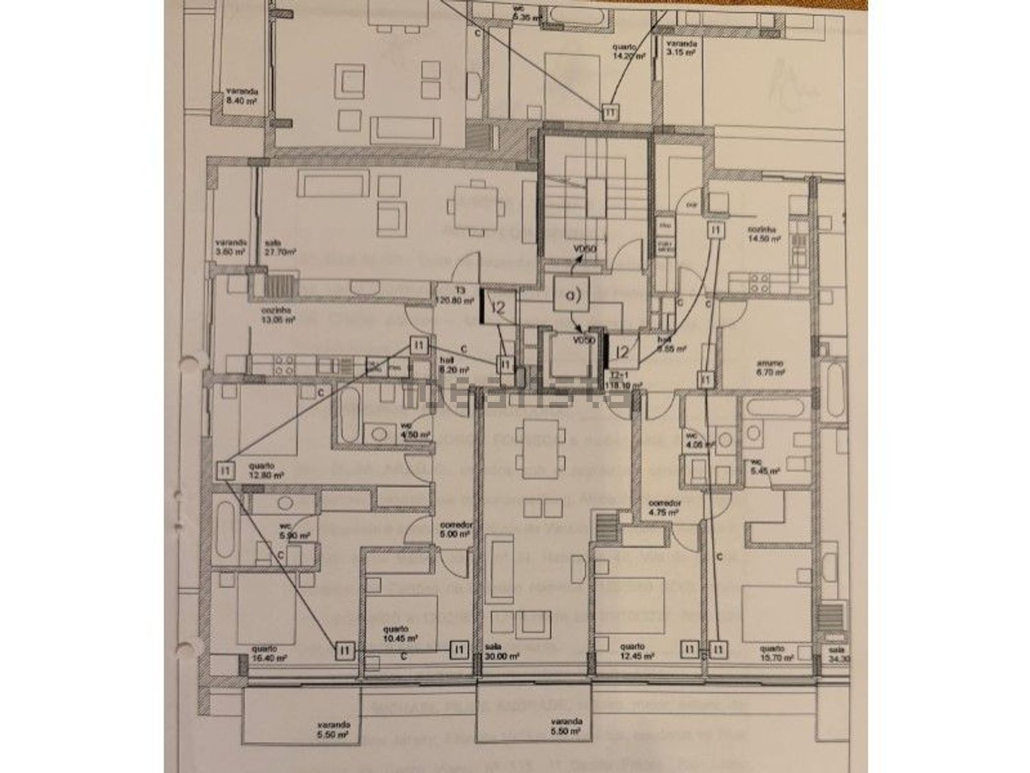 公寓 t3出售在Rua Dona Salvina Gonçalves Ferreira, 196 - 平面图