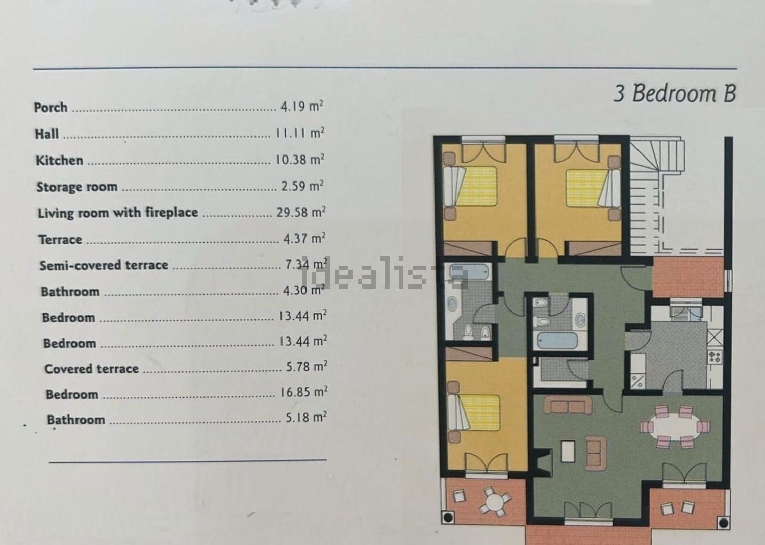 公寓 t3出售在Avenida Dom Pedro Primeiro - 平面图