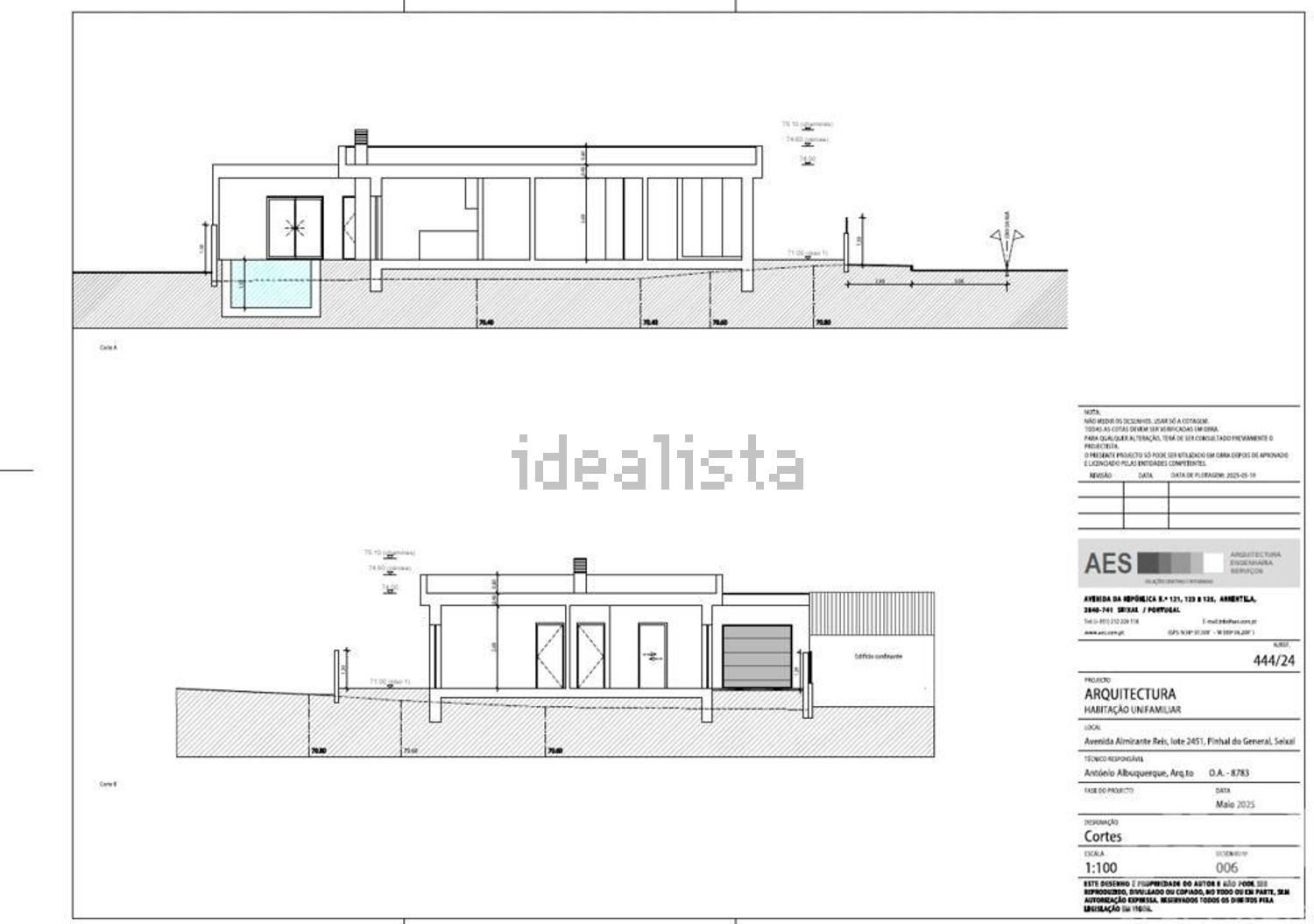 小楼房或独栋别墅出售在 Centro da Quinta do Conde - 平面图