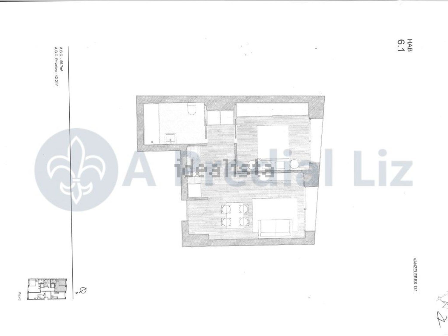 出租公寓 t1在 Casa da Música - 平面图