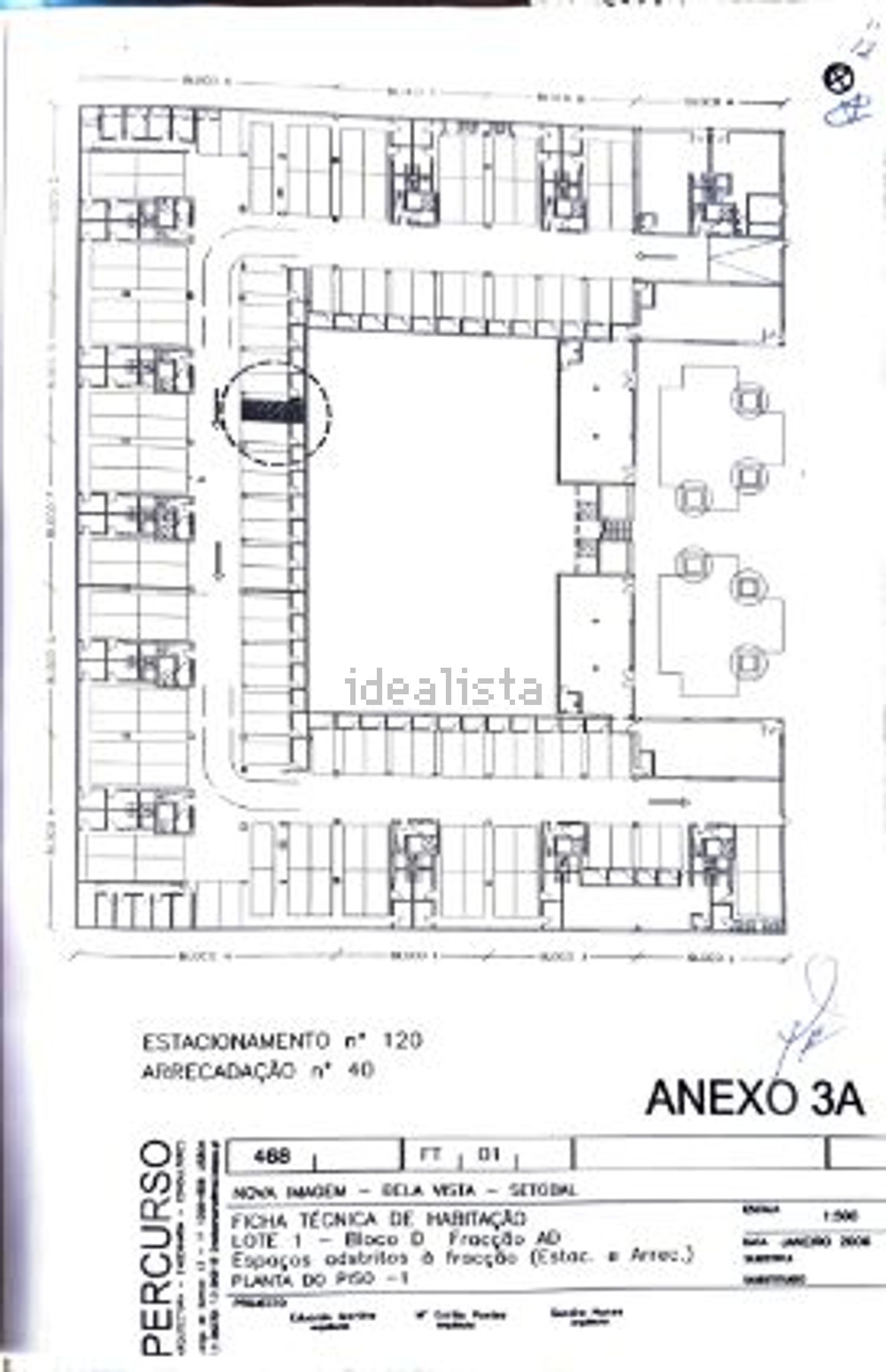 公寓 t1出售在Rua do Festroia s/n - 平面图