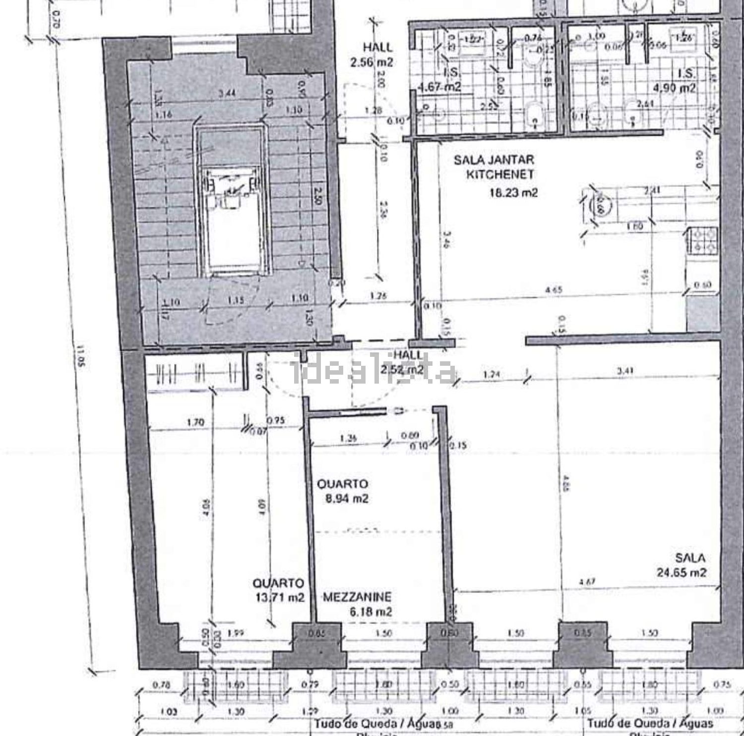公寓 t2出售在Rua da Boavista, 44 - 平面图