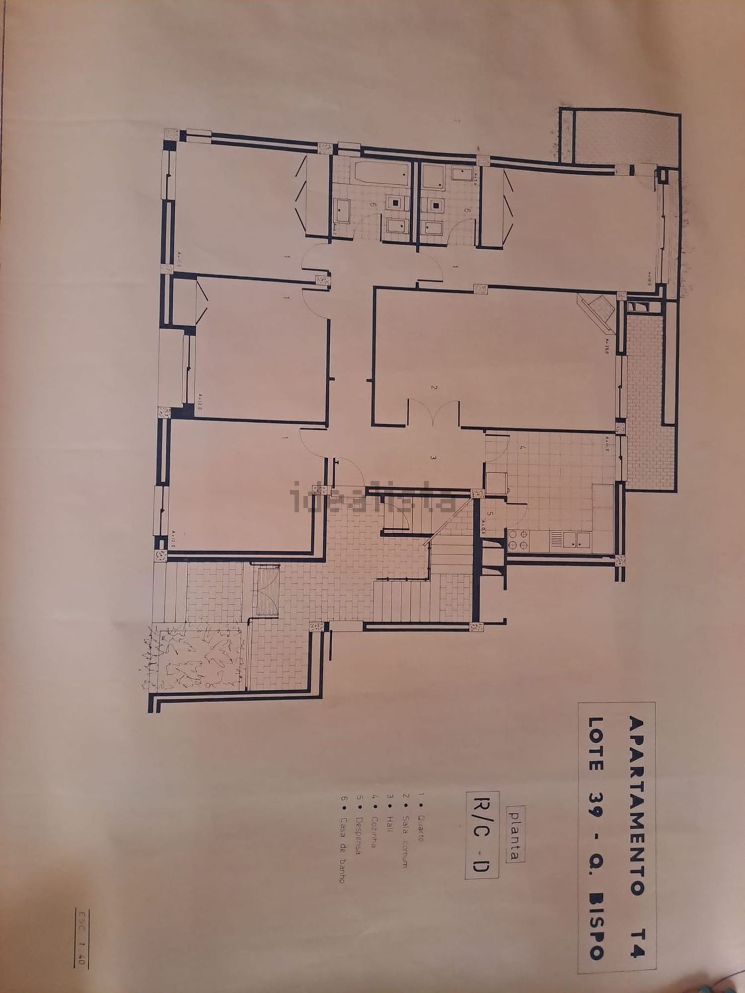 公寓 t4出售在Rua de Londres, 39 - 平面图