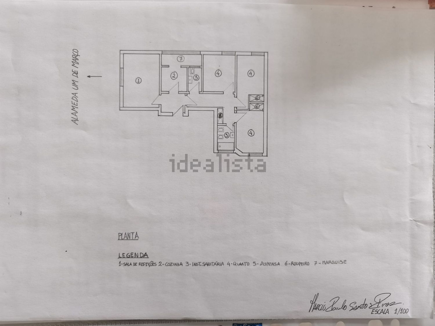 公寓 t3出售在 Tomar e Santa Maria dos Olivais - 平面图