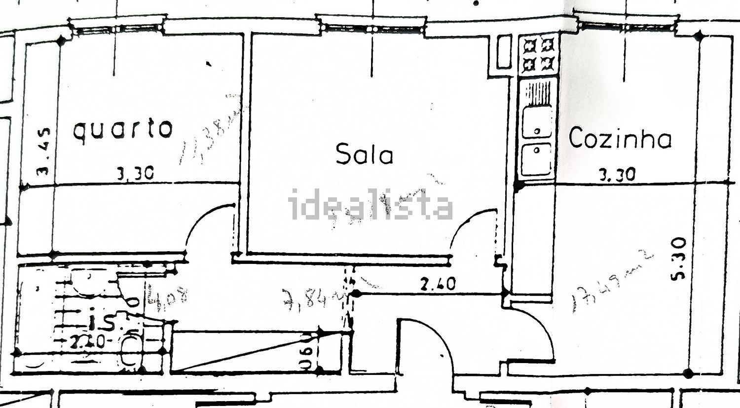 出租公寓 t1在Rua da Estação, 10 - 平面图
