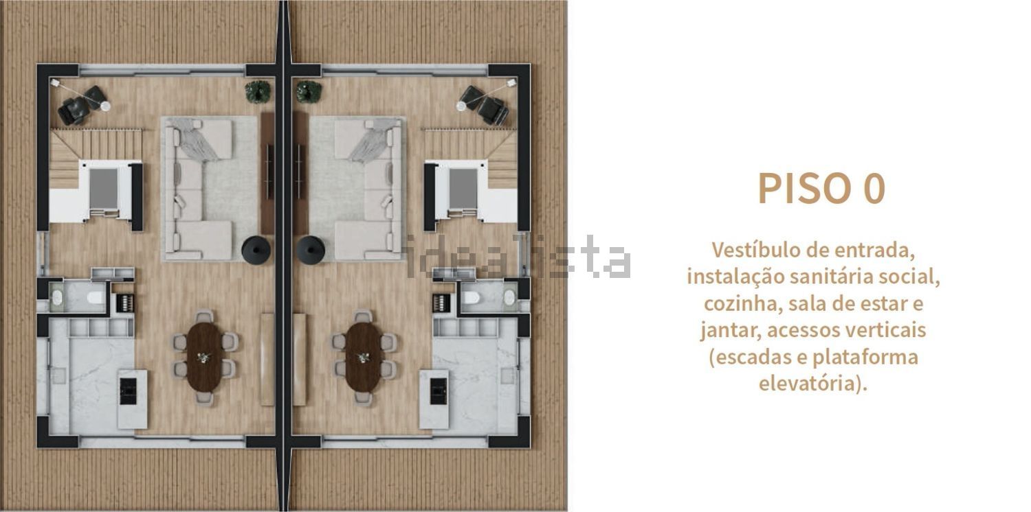 小楼房或独栋别墅出售在Avenida Marginal, 20 - 平面图