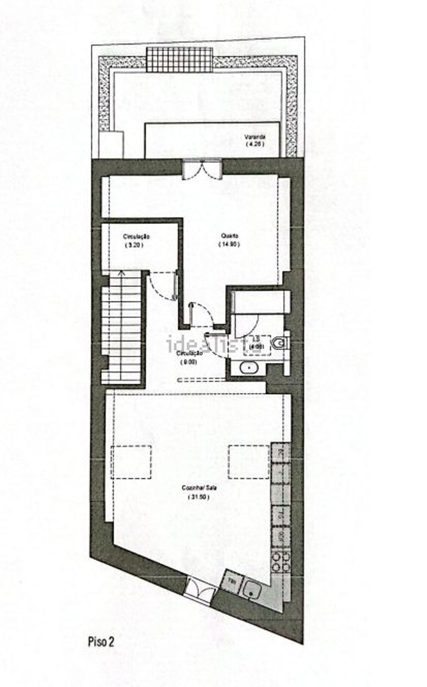 公寓 t1出售在 Baixa - Centro Histórico - 平面图